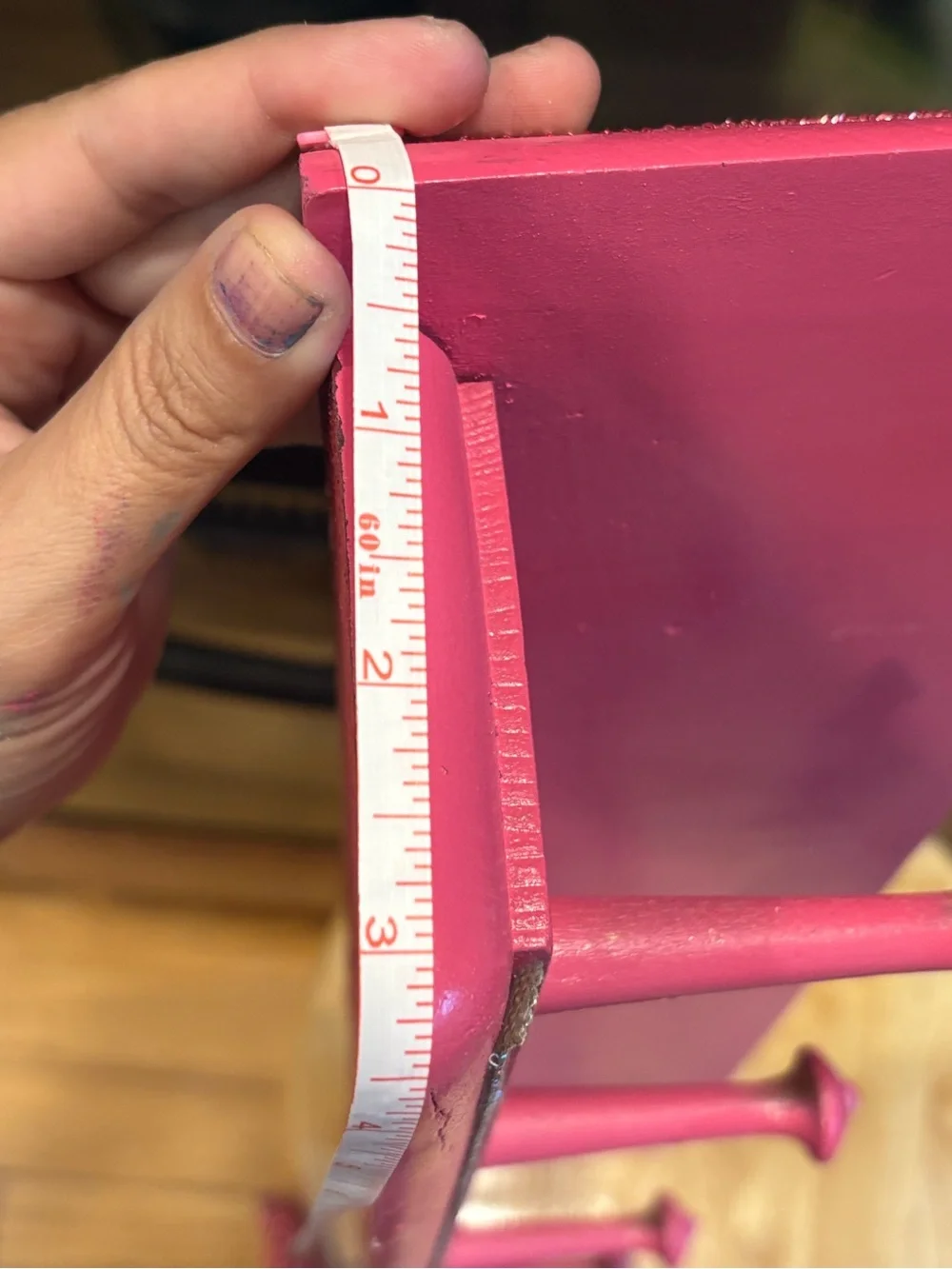 Hot Pink -“Barbie theme”Heart Accent Wall Hook Rack-Rhinestone accents